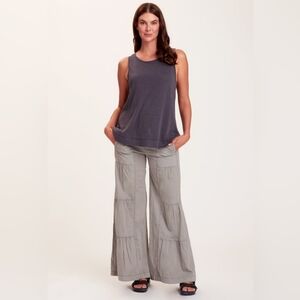 NWT XCVI Terrace Wide Leg Pants, Frost